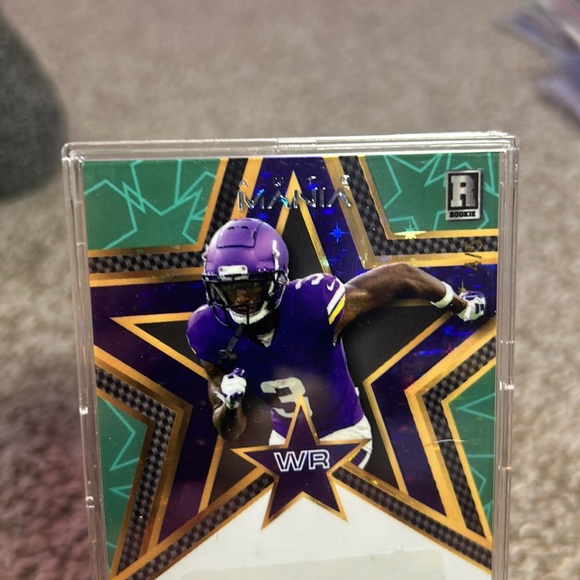Jordan Addison Wild Card Mania Rookie Autograph 4/5 #AMS-A Minnesota Vikings - Picture 3 of 4